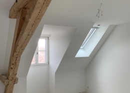 Wände und Decken eingebaut, Decken Weissputz, Wände Abrieb